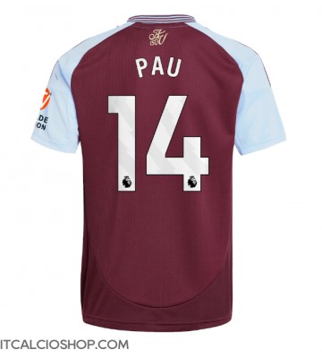 Aston Villa Pau Torres #14 Prima Maglia 2024-25 Manica Corta